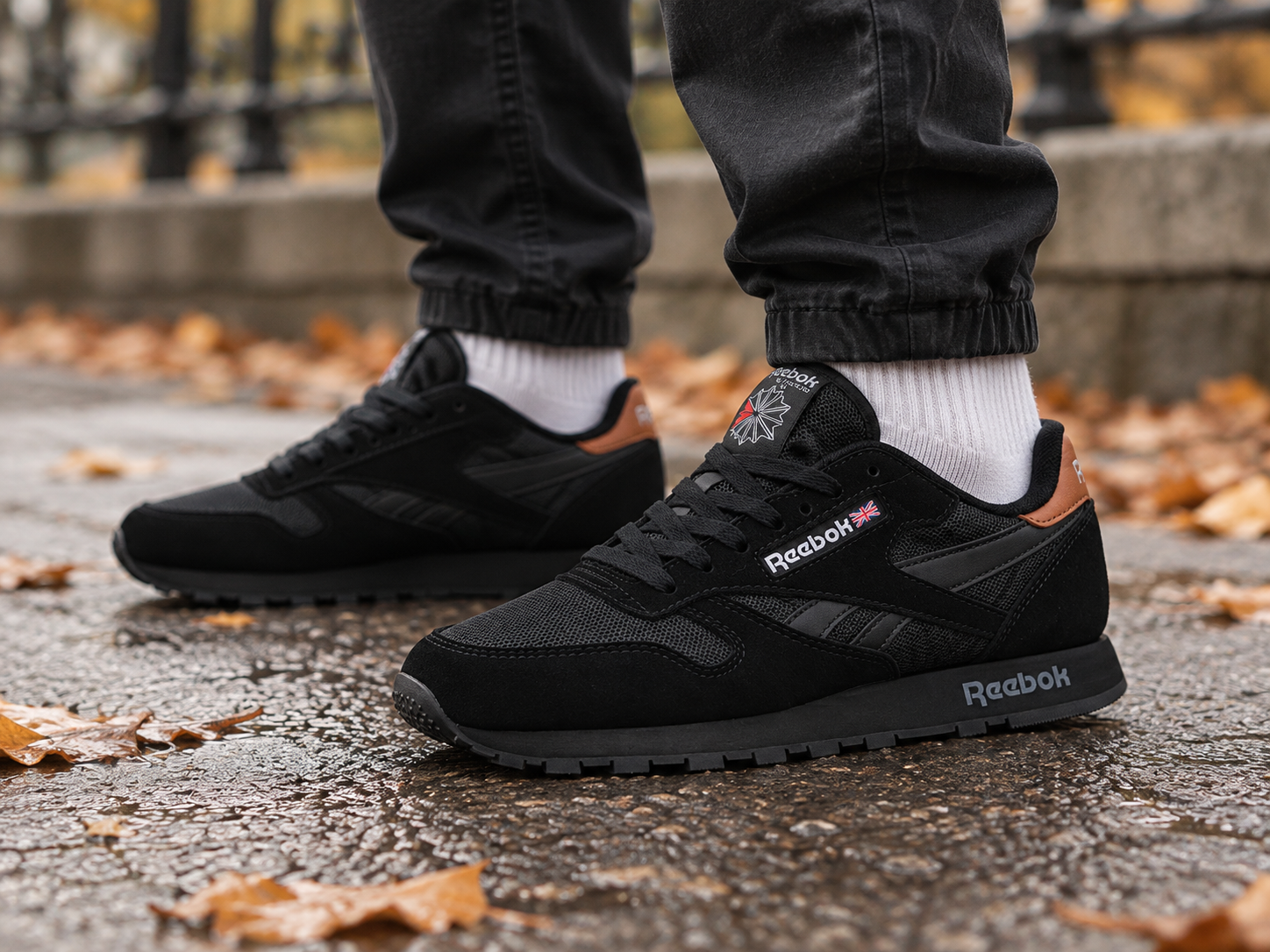 Reebok Classic Leather Utility — на ноге