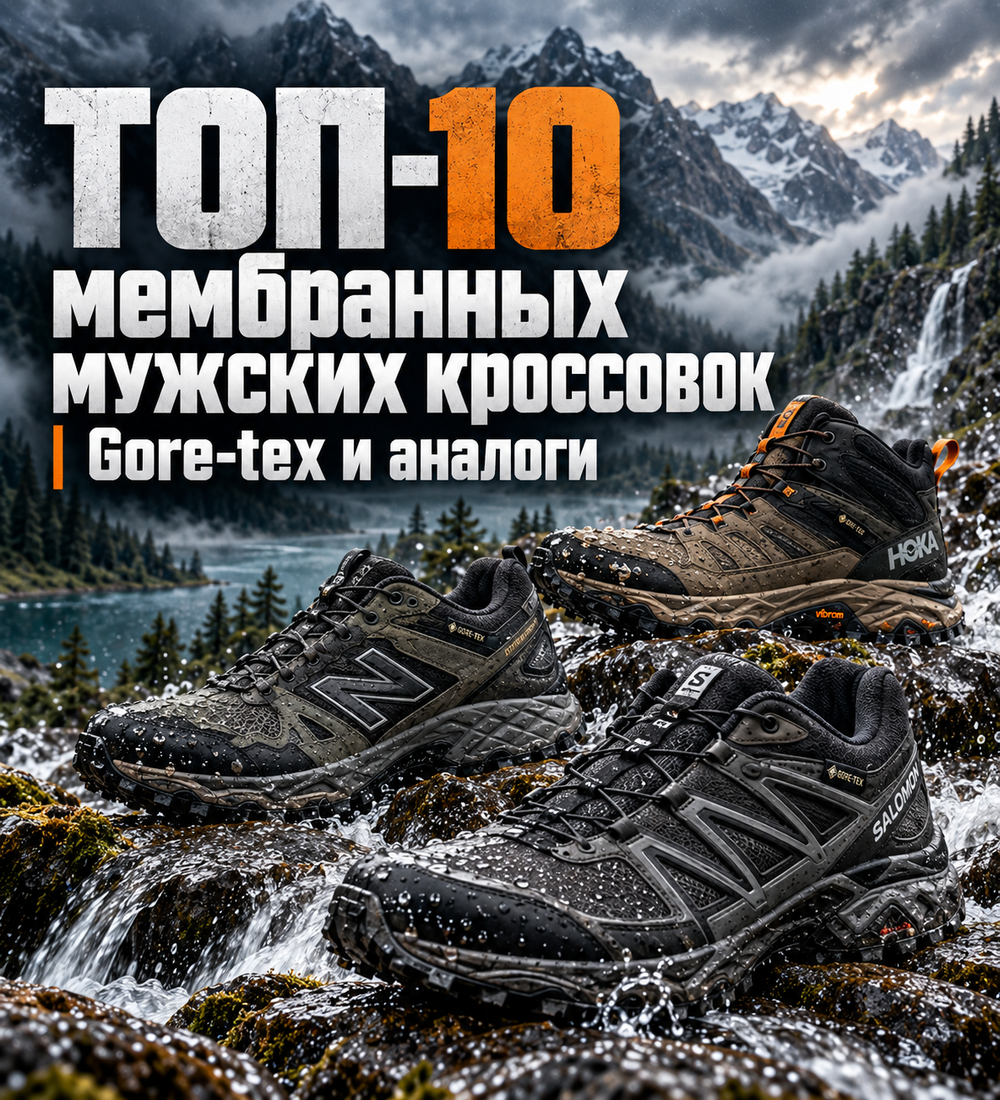 ТОП-10 МУЖСКИХ МЕМБРАННЫХ КРОССОВОК | Gore-Tex и аналоги