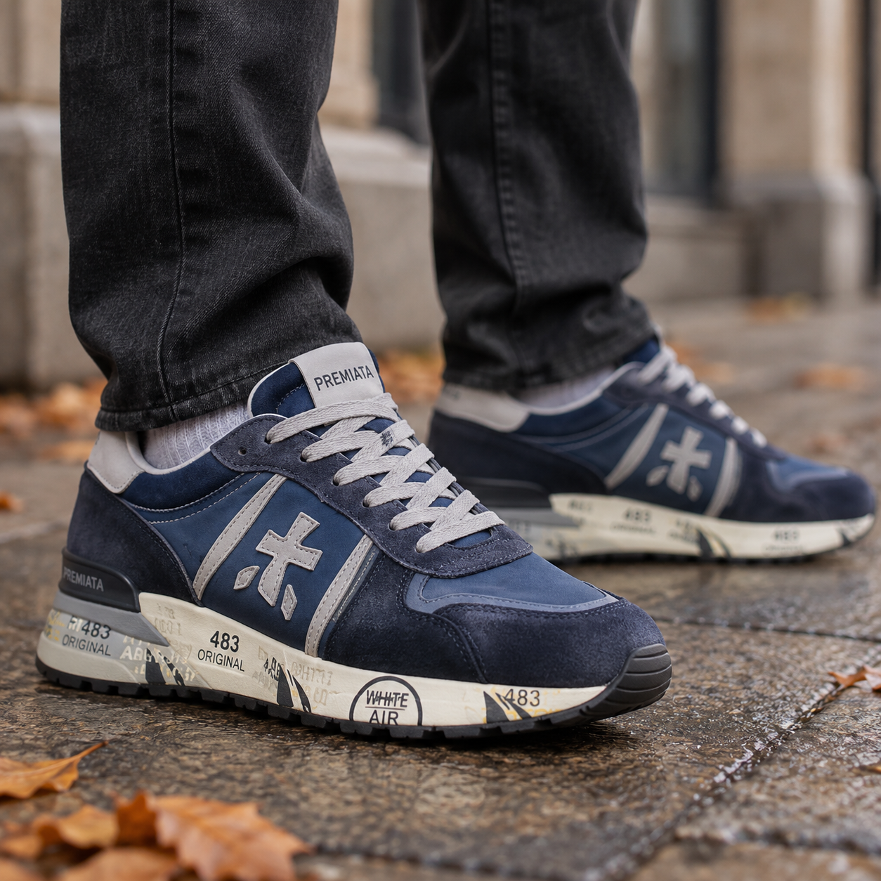 Premiata Mick — крупный план на ноге