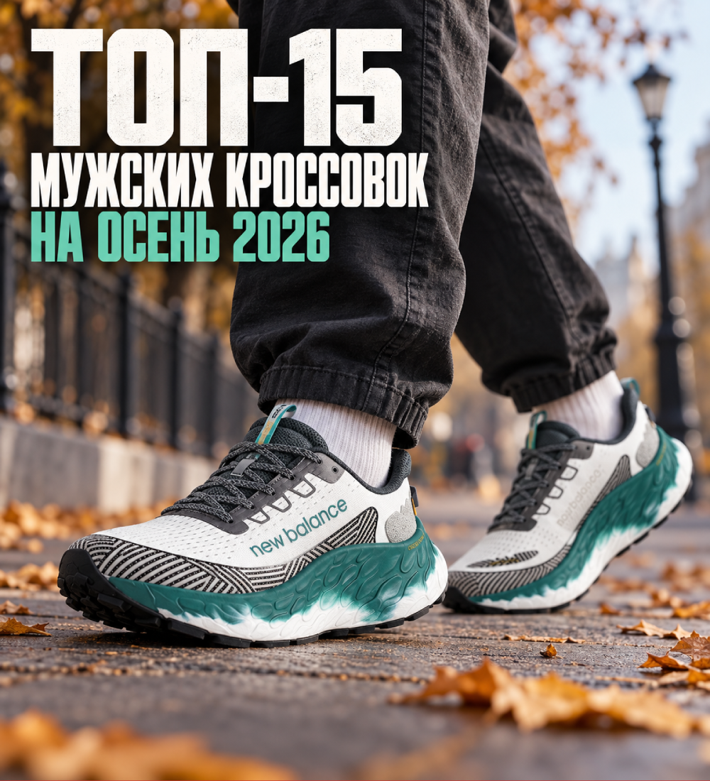 ТОП-15 мужских кроссовок на осень-2026